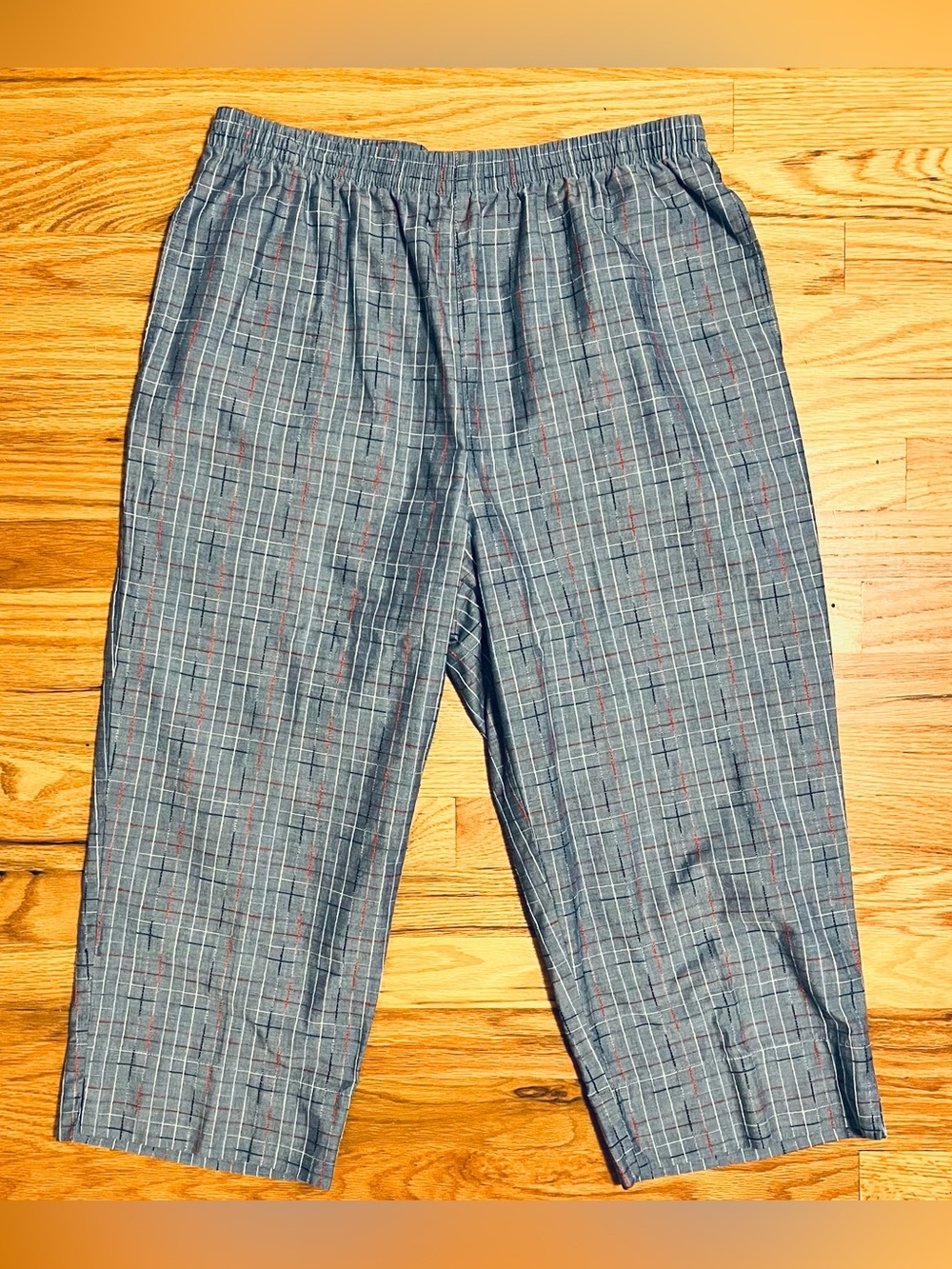 City Blues by Koret sz L Capri Pants. EUC Cottage Grandma, Comfort, Coastal Boho
